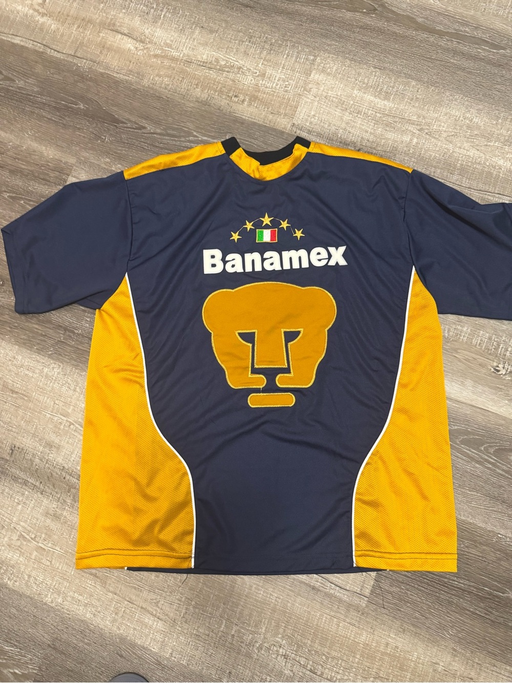 Banamex Pumas Navy & Gold Soccer Jersey